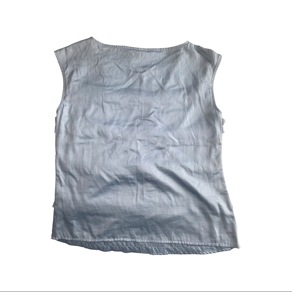 Talbots Ruffled Shell Sleeveless Pullover Tank Top - Picture 2 of 3